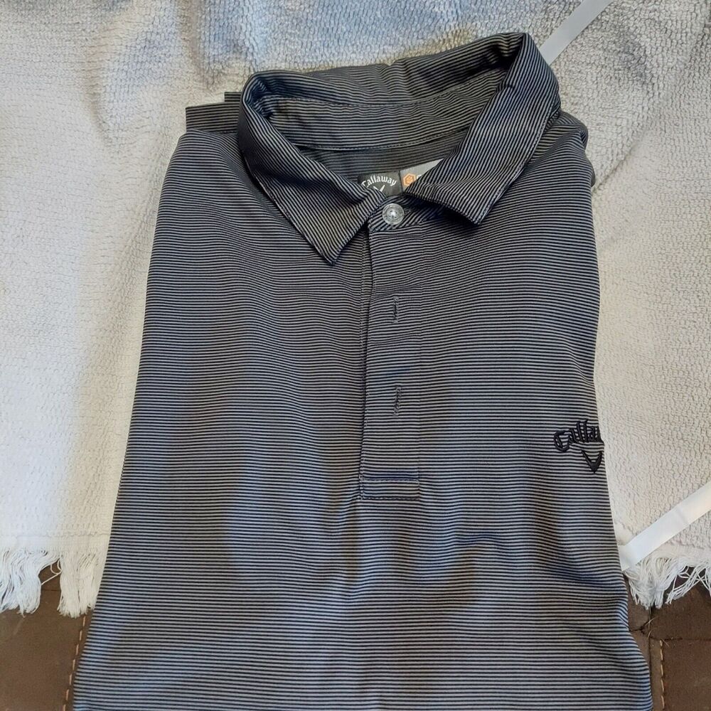 Callaway Dark Grey Short Sleeve Polo Size L